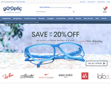 Tablet Screenshot of designer-sunglasses.go-optic.com